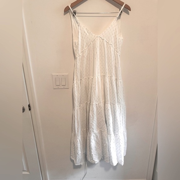 Splendid Gwendolyn Maxi Dress in Shimmer White Sz XS - Picture 5 of 11